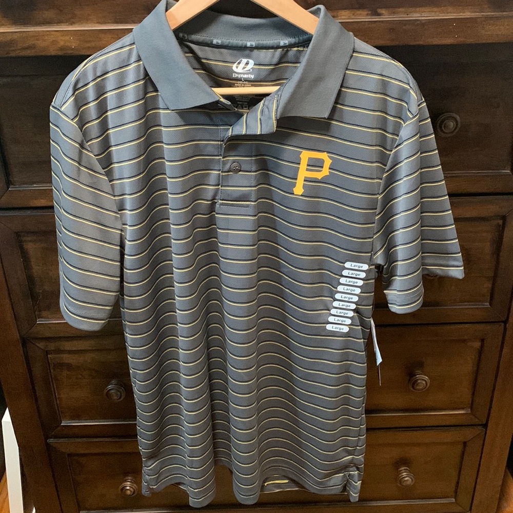 Pittsburgh Pirates striped polo